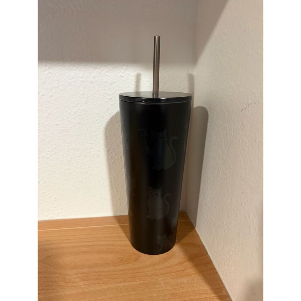 Starbucks 2026 Halloween Collection Black Cat Stainless Steel Cold Cup 23Oz. NWT